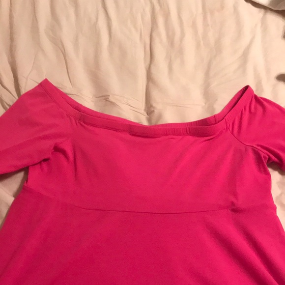 Torrid Hot Pink Off Shoulder Dress - Picture 3 of 6